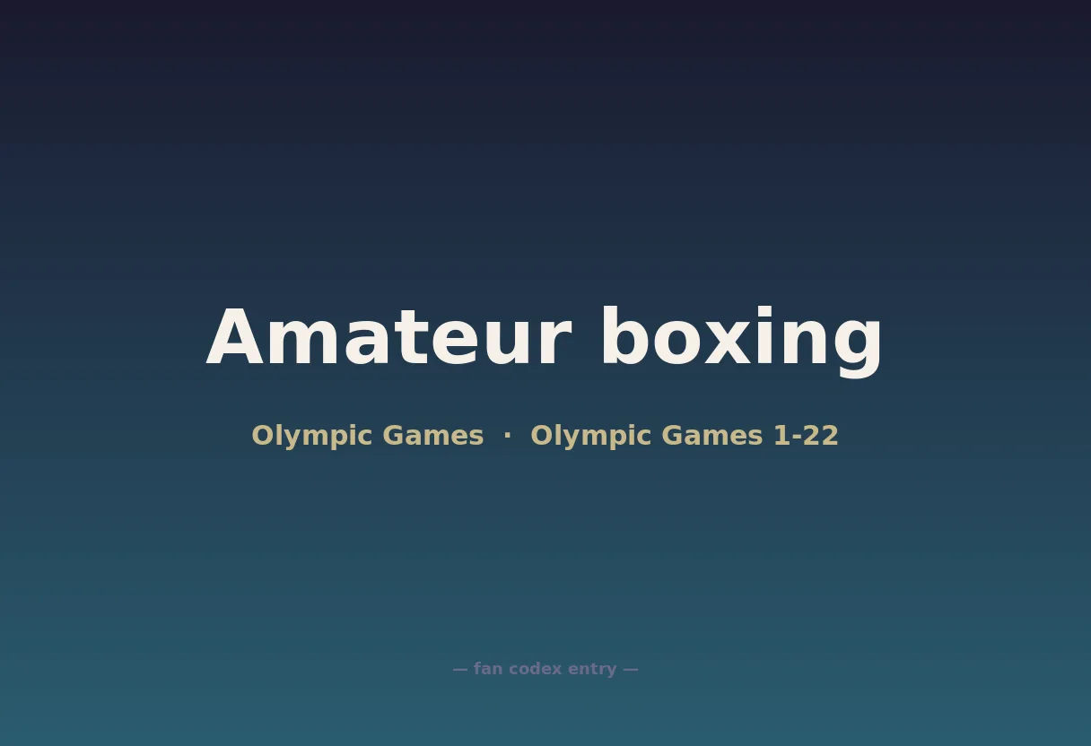 Amateur boxing